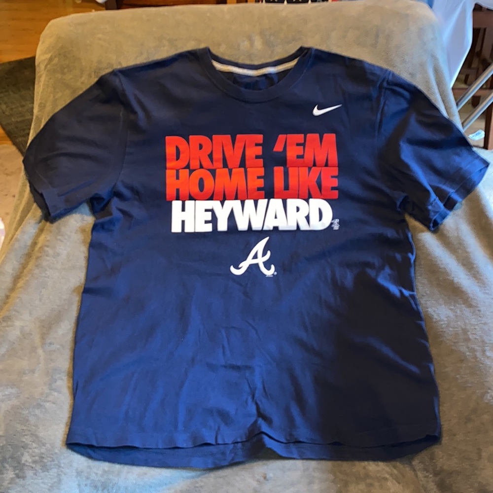 Nike Atlanta Braves tshirt, XL. “Drive it like Hayward”